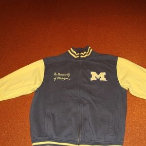 University of Michigan Zip Up Varsity Jacket
